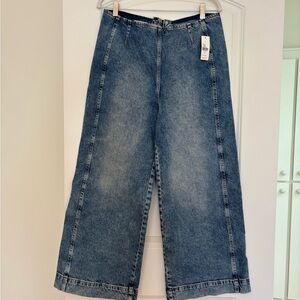 Women's Blue Wide-Leg Jeans by Pilcro